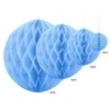 Party Deco Korėtas apvalus papuošimas 40cm 1 vnt tamsiai melsvas