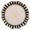 Party Deco PartyDeco TPP101, Torto lėkštė, Popierius, Juoda, Auksinė, Balta, Apvali, 23 cm, 6 vnt.