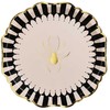 Party Deco PartyDeco TPP101, Torto lėkštė, Popierius, Juoda, Auksinė, Balta, Apvali, 23 cm, 6 vnt.