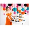 Party Deco Oranžinis papirvæv kugle