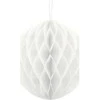 Party Deco Korėtas apvalus papuošimas 20cm 1 vnt baltas