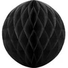 Party Deco Korėtas apvalus papuošimas 20cm 1 vnt juodas