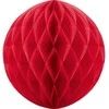 Party Deco Korėtas apvalus papuošimas 40cm 1 vnt raudonas