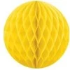 Party Deco Korėtas apvalus papuošimas 10cm 1 vnt geltonas