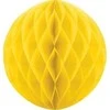 Party Deco Korėtas apvalus papuošimas 20cm 1 vnt geltonas