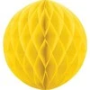 Party Deco Korėtas apvalus papuošimas 30cm 1 vnt geltonas