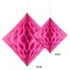 Party Deco Korėtas rombas 20cm 1 vnt bordo