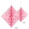 Party Deco Korėtas rombas 30cm 1 vnt rožinis