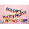 PartyDeco Foliniai balionai "HAPPY BIRTHDAY" margi ryškūs 35cm