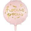 Party Deco PartyDeco folijos balionas „Hocus Pocus“, 45 cm, rožinis, vieno dydžio
