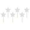 Party Deco Topper Stars, 11,5 cm, 6 vnt. universalus