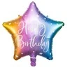Party Deco Folinis balionas "Happy birthday" 40cm margas