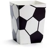 PartyDeco Dėžutės popcorn "Futbolas" 6 vnt 7*7*12cm