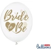 Party Deco Balionai gumos spalvos "Bride to Be" 30cm 6 vnt
