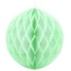 Party Deco Korėtas apvalus papuošimas 10cm 1 vnt žalsvas