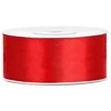 Party Deco Paperseal Satininė juostelė, 25mm/25m, raudona