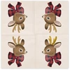 Party Deco PartyDeco elnių spalvos servetėlės 33x33cm mišinio A12 93768