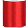 Party Deco Juostelė satino 100mm/25m raudona