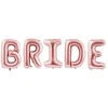 Party Deco Foliniai balionai "BRIDE" rausvi 280*86cm