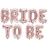 Party Deco Foliniai balionai "BRIDE TO BE" rausvi 340*35cm