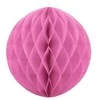 Party Deco Korėtas apvalus papuošimas 20cm 1 vnt tamsiai rožinis