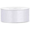 Party Deco Paperseal Satininė juostelė, 25mm/25m, balta