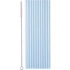 Party Deco Mėlyni plastikiniai šiaudeliai 23 cm, 12 vnt.