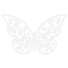 Party Deco Popierinė dekoracija "Drugelis" 4*6,5cm 10 vnt