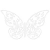Party Deco Popierinė dekoracija "Drugelis" 8*5cm 10 vnt