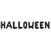 Party Deco Folinis balionas "Halloween" juodas 280*46cm helovinui