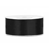 Party Deco Paperseal Satininė juostelė, 25mm/25m, juoda