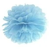 PartyDeco Pomponas melsvas 35 cm