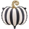 Party Deco Dryžuotas moliūgo folijos balionas, 39 cm
