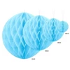Party Deco Korėtas apvalus papuošimas 20cm 1 vnt melsvas