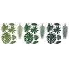 Party Deco Dekorai Lapai Tropical Party Party deko 10x14/12x35cm/21vnt. žali