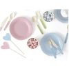 Party Deco Mediniai įrankiai komplektas spalvoti 16cm po 6 vnt