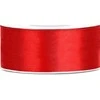 Party Deco Satininė juostelė, raudona, 25 mm x 25 m universali