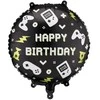 Party Deco PartyDeco Balon fol.Pastylka Happy B-day 35x35 mix 28654