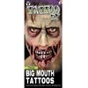 Partychimp Supuvusios burnos tatuiruotė
