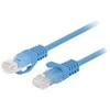 PATCHCORD KAT.6 UTP 0.5M Mėlynas FLUKE PASSED LANBERG 10-PACK