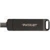 USB Atmintinė - Patriot Rage R550 256GB 100MB/s USB A+C Sukamoji Juoda