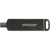 USB Atmintinė - Patriot Rage R550 512GB 100MB/s USB A+C Sukamoji Juoda