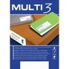 Pbs Connect Lipnios etiketės Multi3, A4, 99.1x67.7mm, 8 etiketės lape, 100 lapų, baltos spalvos