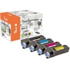 Peach DELL 1320 MultiPack juoda, žydra, rausvai raudona, geltona remanufactured toneriai