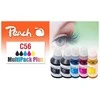 Peach 321698 nabój su tuszem 5 vnt. Zamiennik Standardowa wydajność Juodas, Cyjan, Purpurowy, Geltonas