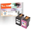 Peach PI300-948, juoda, magenta, geltona, žydra, 3 ml, 3 ml, 2 vnt., rinkinys