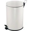 Šiukšliadėžė EKO Pedal bin, V-Part, baltas, steel, 5 l, with plastikas inner bucket (176445)