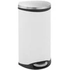 Šiukšliadėžė su pedalu, EKO Shell-bin, balta, milteliniu būdu dažytas plienas, 30 l