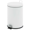 Šiukšliadėžė EKO Pedal bin, V-Part, baltas, steel, 5 l, with plastikas inner bucket (176445)