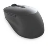 DELL Pro Plus Pelė - MS5320W, dešinei rankai, Optinė, RF belaidė + Bluetooth, 1600 DPI, Pilkas, Titanium